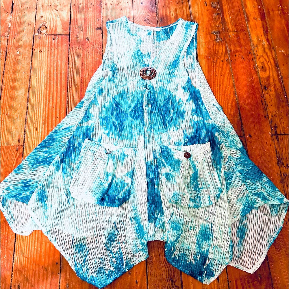 BNWTLADIES PARADISE BEACH COVER UP SIZE XL/XXL BLUE